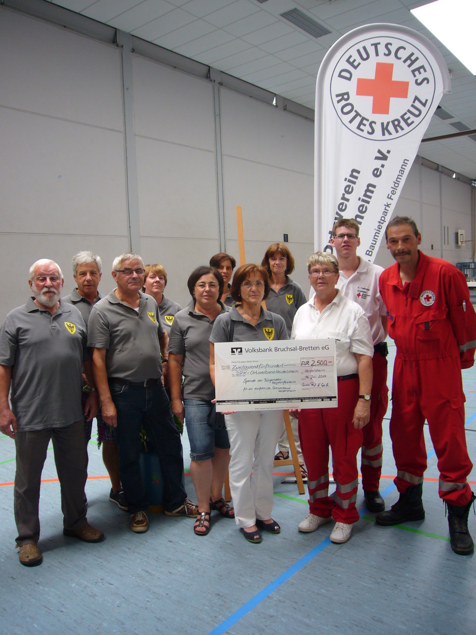 Bürgerwehr Heydolfesheim überreicht Scheck